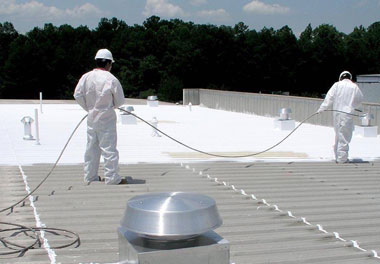 flat roof: acrylic roof coatings